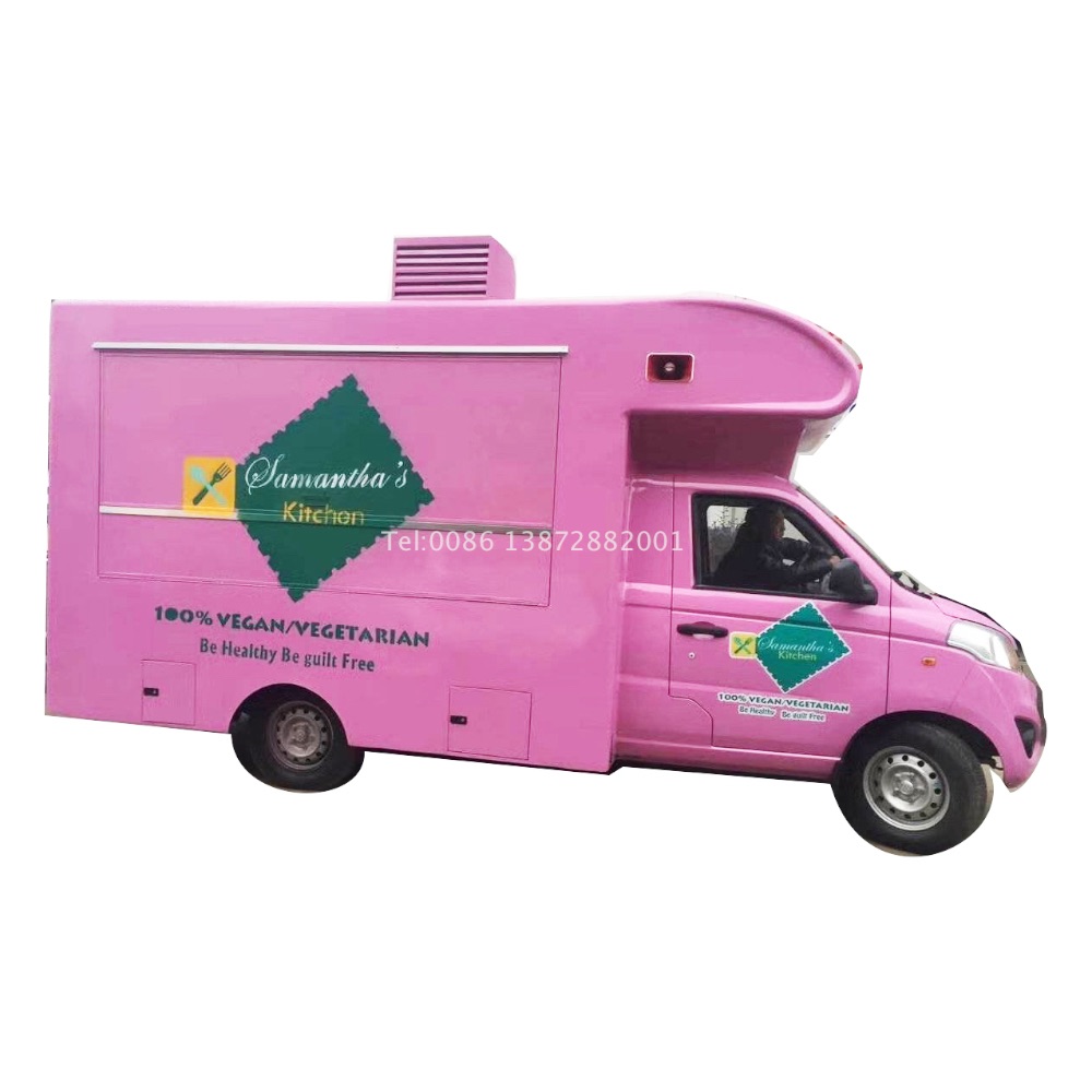 cheap price foton mini mobile gasoline ice cream pizza coffee fast mobile food truck for sale