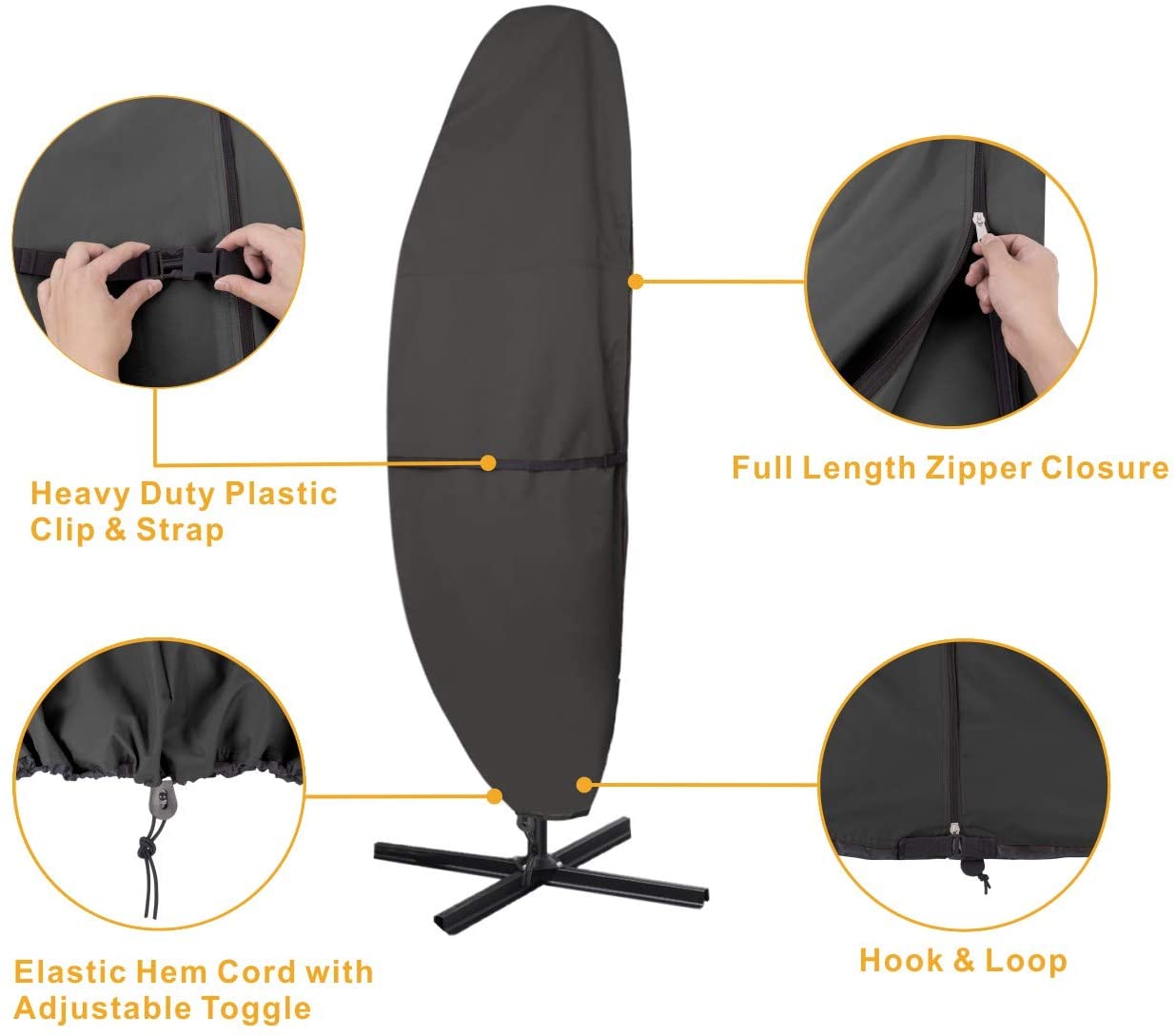 Patio Umbrella Cover Waterproof Garden Umbrella Cover