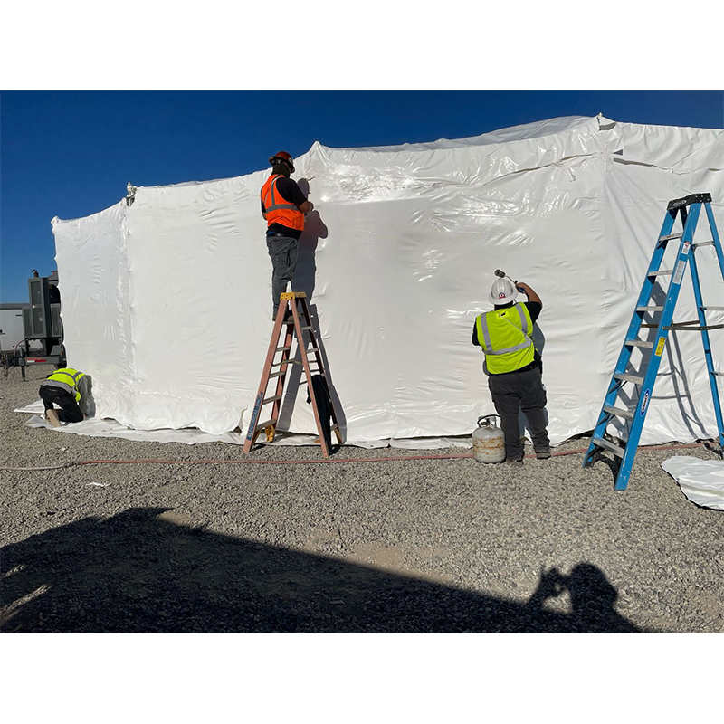 20ft 30ft 40ft 46ftheavy euro film duty boat shrink wrap sheeting for boat scaffold and machines