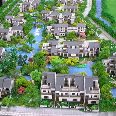 Villa house plan house model for real estate, Master model with modern house design