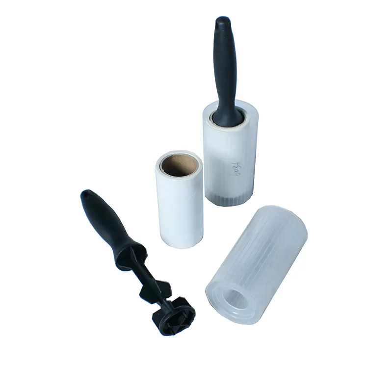 Lint Remover Roller With Plastic Handle,sticky cleaning silicon roller,cleaning roller
