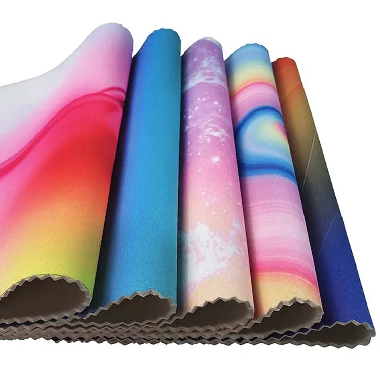 Topdive Custom Thickness 2mm 3mm 5mm Full Sublimation Printing Neoprene Foam Rubber Sheet Neoprene Fabric By The Meter