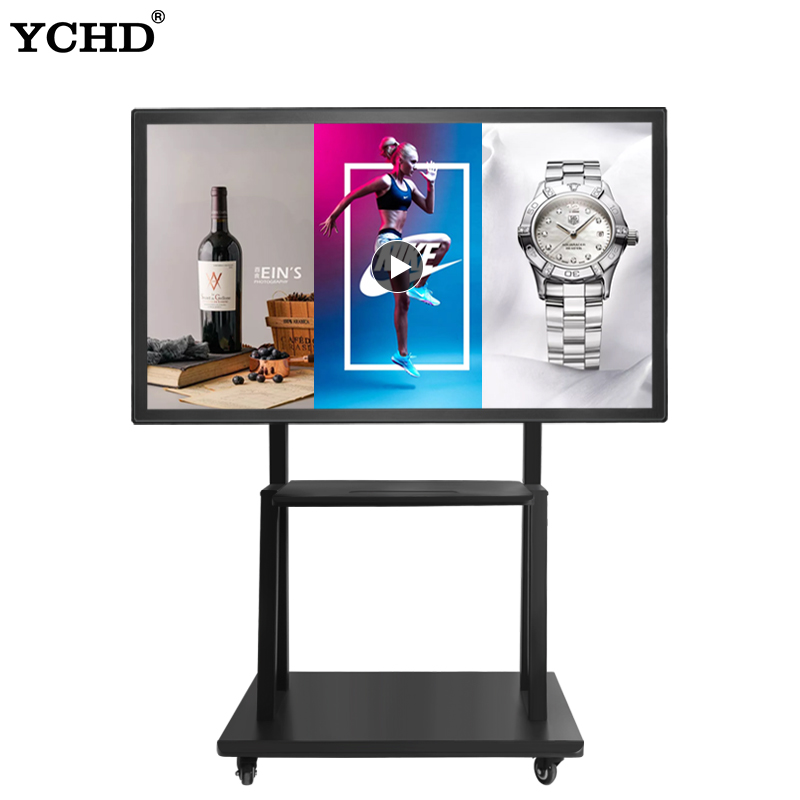 Hot sell 32 43 50 55 60 65 70 75 inch LED touch digital advertising display panel wall mounted touch monitor
