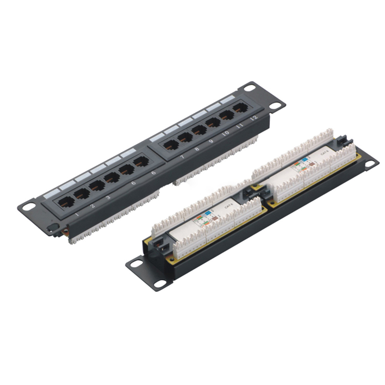 MT-4005-B 10 дюймов 1U 8 портов настенное крепление cat6 патч-панель