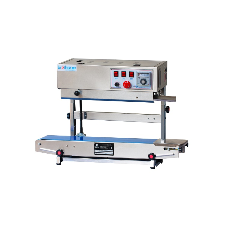 SF150LW Automatic Embossing Print Vertical Continuous Stand Up Pouch Aluminum Plastic Bag Heat Band Sealer