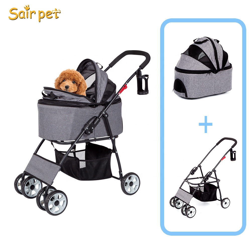 Universal pet stroller Dot high landscape dog Trolley stroller frame large dog pet trolley for multiple pet travel cart dog