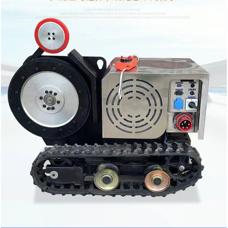 22 KW 30KW 37KW Rubber Track Auto Walking Diamond electric Rope Sawing Concrete Stone Granite Rock Quarry Wire saw Machine