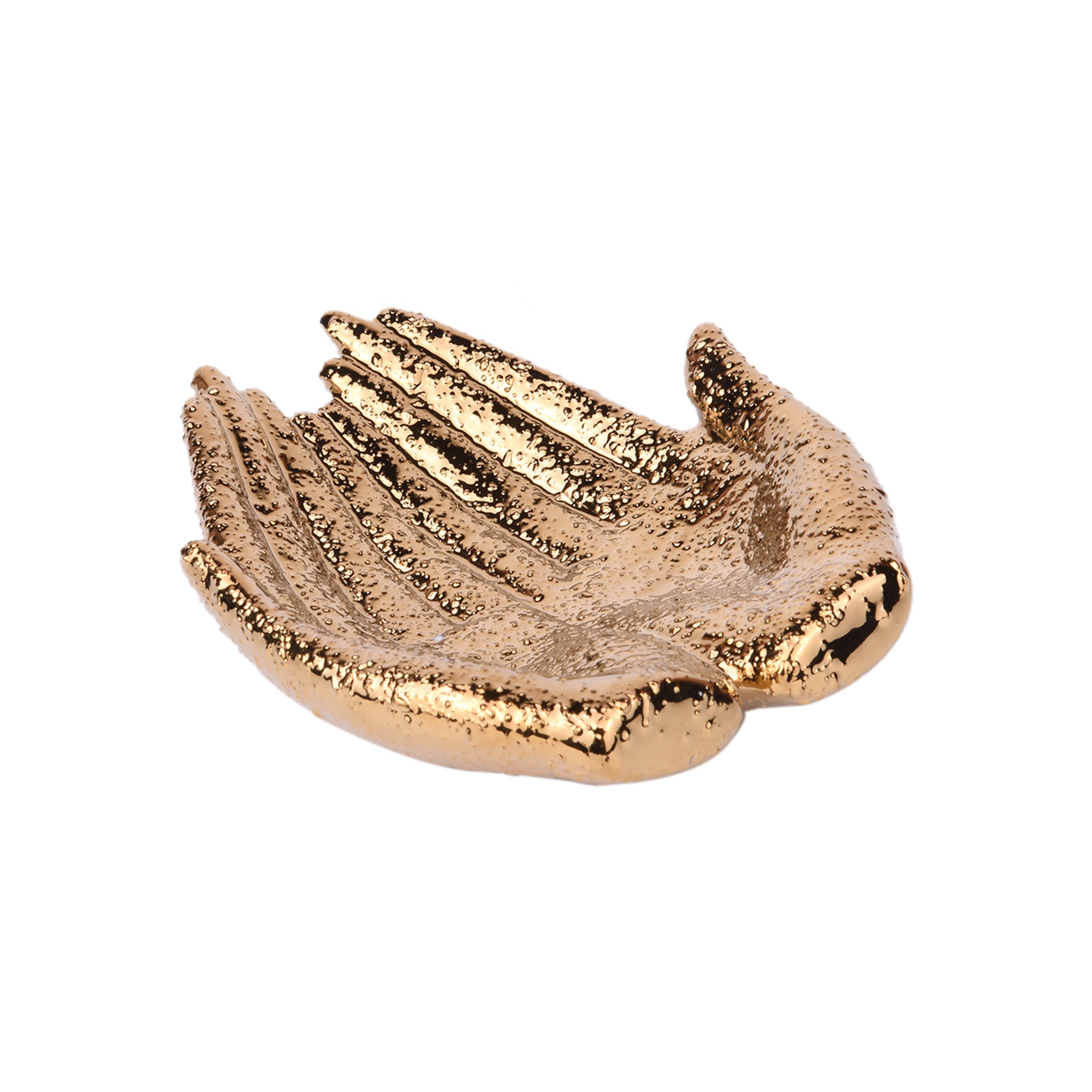 Ceramic gold tray