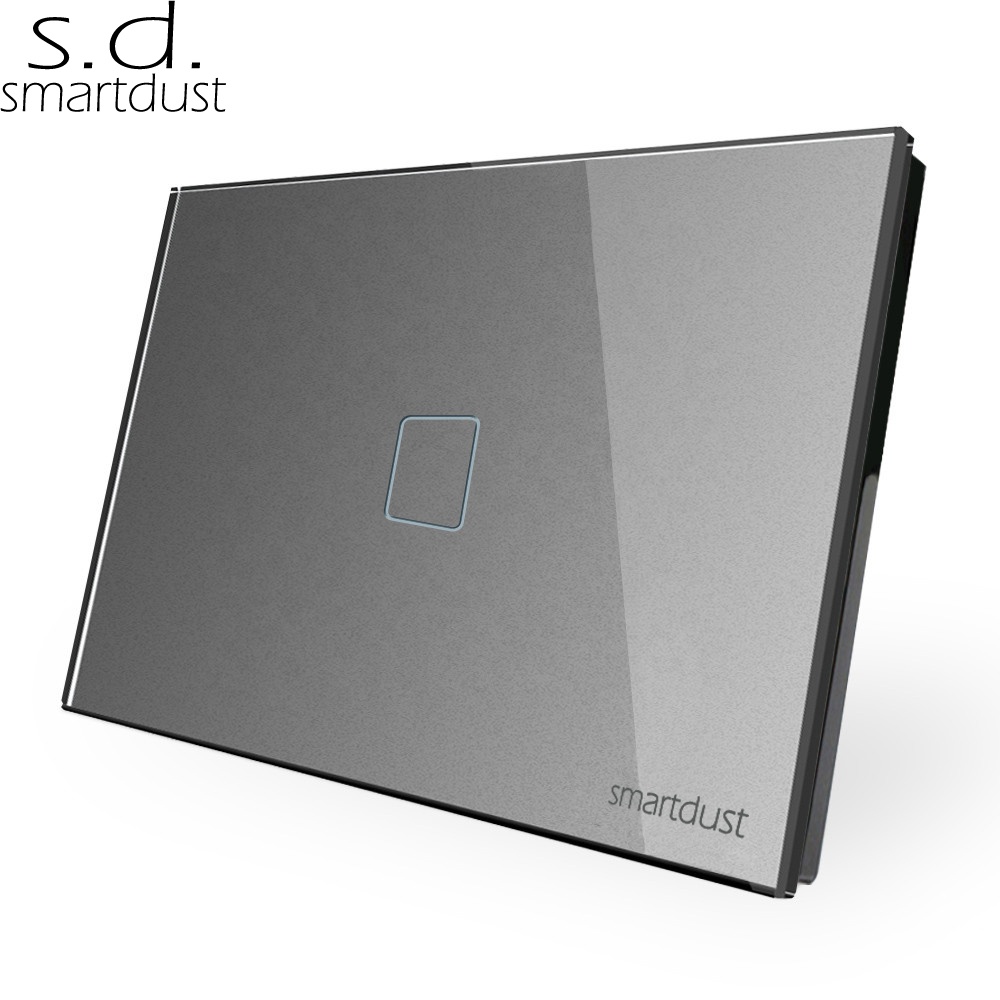 Smartdust Tuya Smartlife с приложением Google Home Alexa Смарт US Премиум стеклянный настенный выключатель света Wi-Fi IoT сенсорный выключатель с удаленным управлением беспроводной