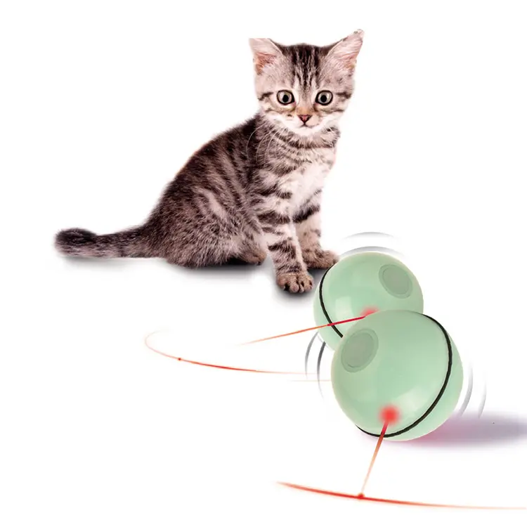 Pet supplies LED flashing random USB laser cat Interactive toy ball