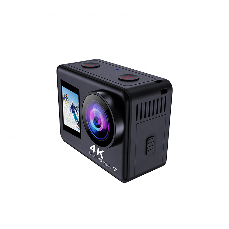 Amazon, хит продаж, Экшн-камера 16MP, 4K, WiFi, 10 м, водонепроницаемая Спортивная камера, 150 градусов, с перезаряжаемой батареей, двойной экран A