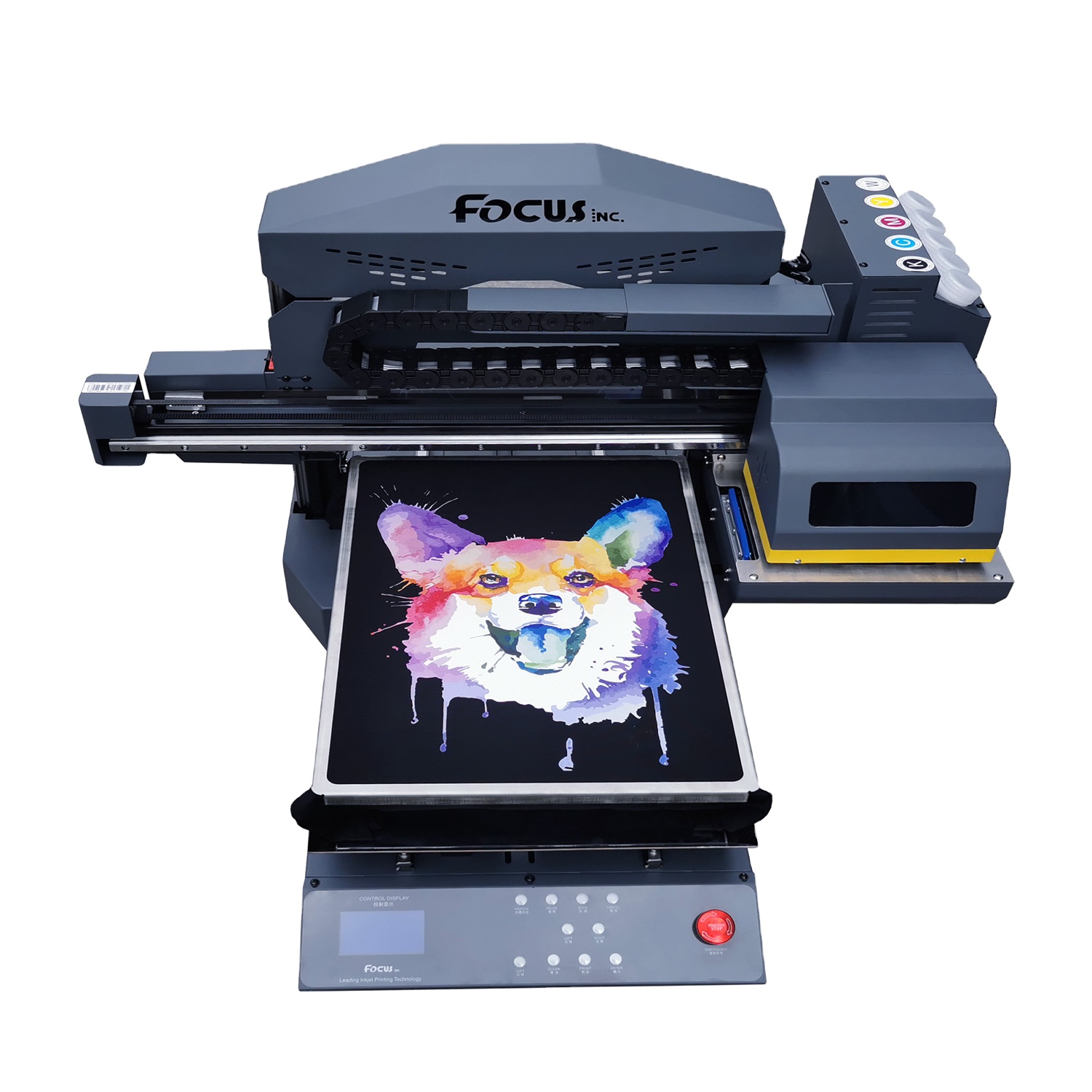 FOCUSINC Engineers suggested A3 size Inkjet printers tshirt printing machine direct to garment dtg printer with 2 heads