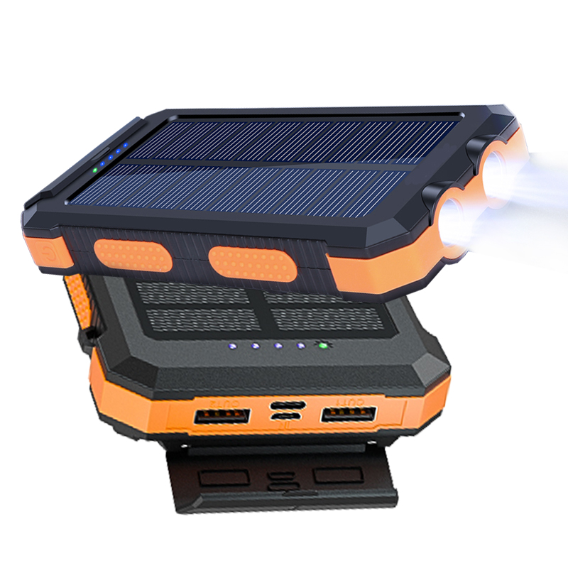 Высокая емкость портативное солнечное зарядное устройство Power Bank микро Usb зарядное устройство для сотового телефона водонепроницаемый Солнечный телефон зарядная станция