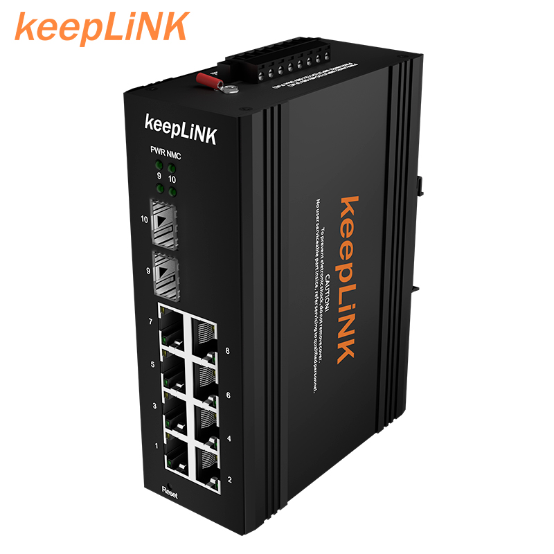 10/100/1000M 8 портов Gigabit Ethernet управляемый промышленный PoE коммутатор SNMP