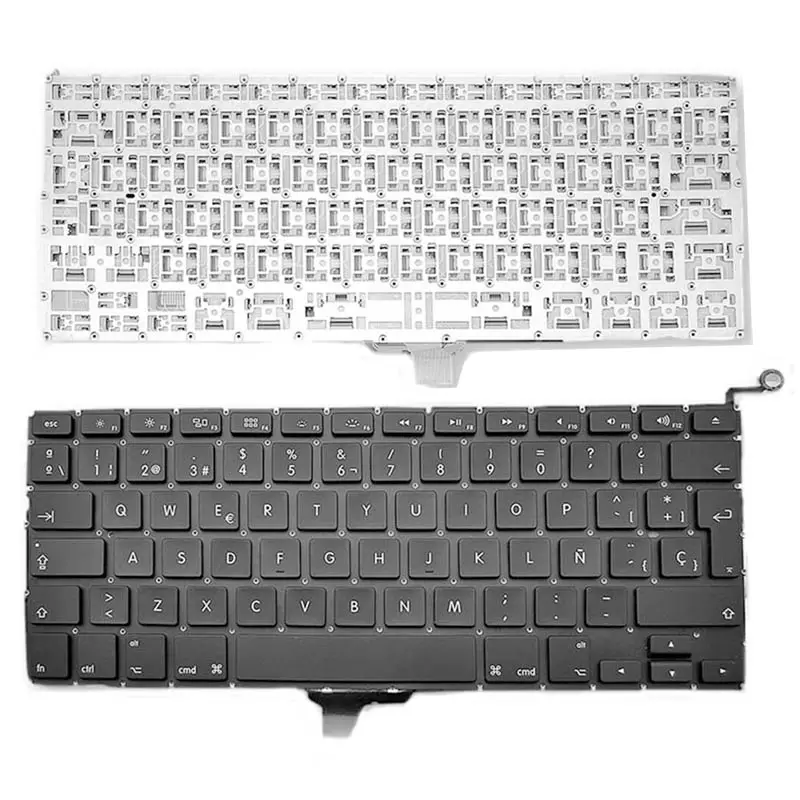 SP Spansih Клавиатура для ноутбука Macbook Pro Unibody A1278 Mb467 черная (для подсветки) Клавиатура для ноутбука
