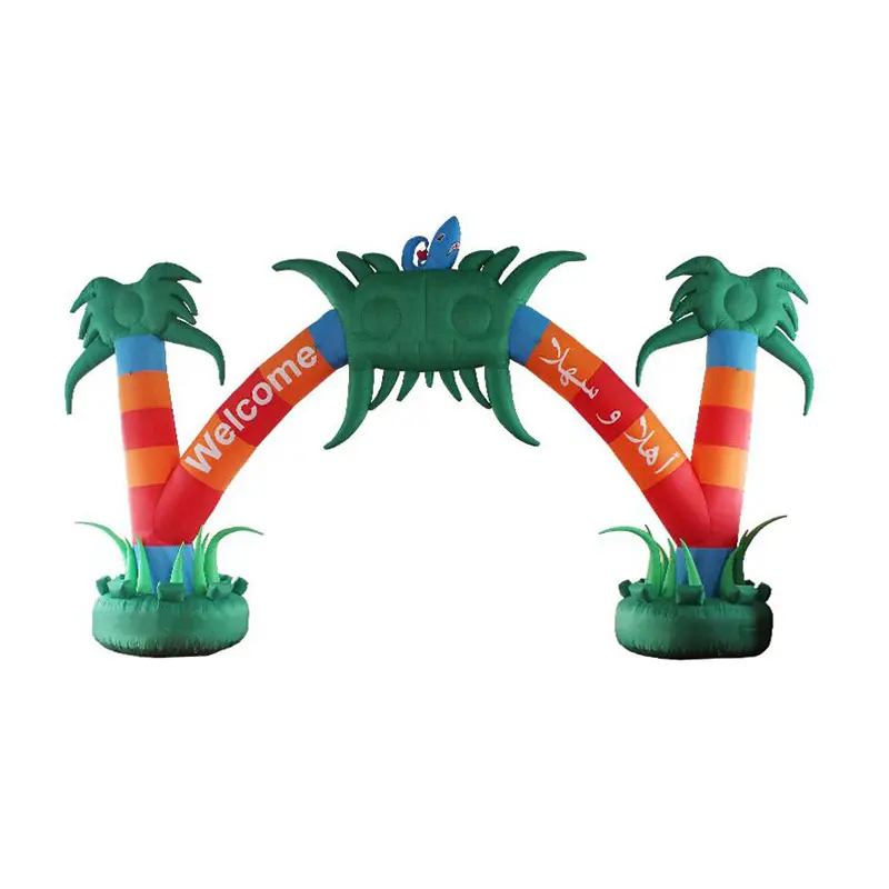 Beautiful Customized Inflatable Tree Arch Inflatable Welcome Rainbow Arch For Event