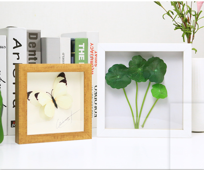 10x10 PS black white log wood shadow boxes frame shadow wholesale