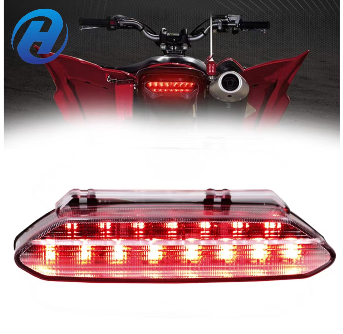 HGD для 2006-2009 Yamaha YFZ450 YF 450 ATV аксессуары светодиодный задний фонарь стоп-сигнал Smokey и clear