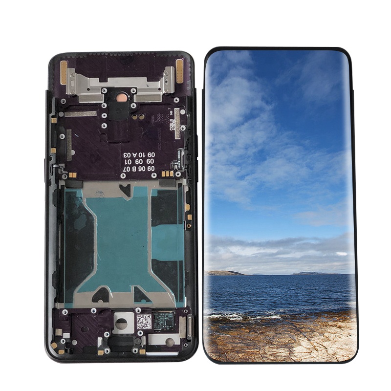 Оригинальный новый дисплей для OPPO Find X CPH1871 Amoled, сенсорный ЖК-экран с рамкой для Find X 128 ГБ, замена экрана