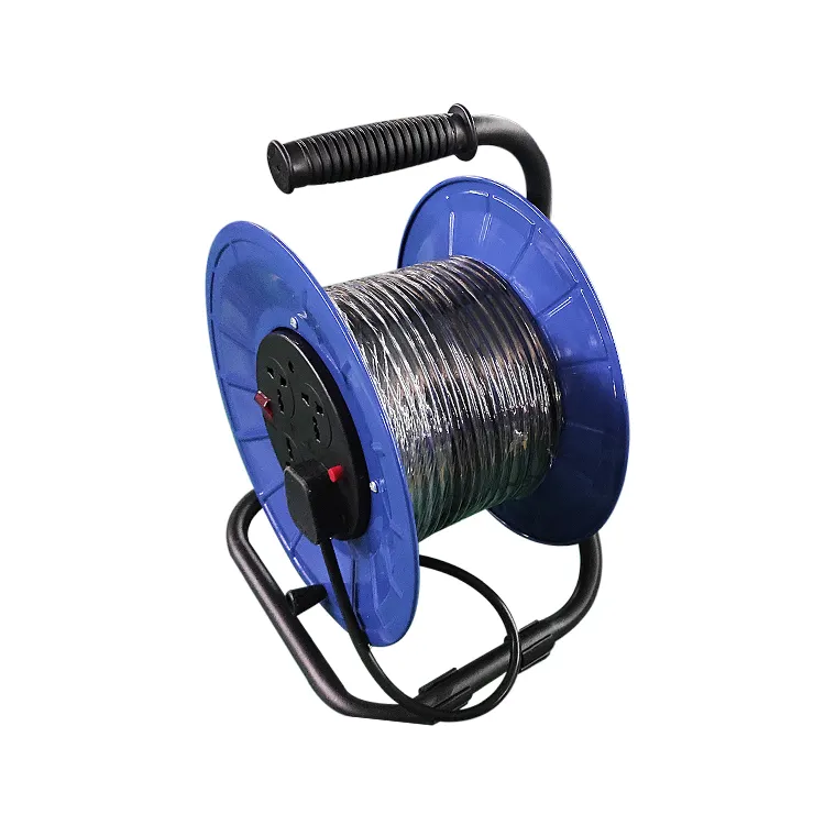 Heavy Duty Metal Reel Power Extension Cable Reel Extension 25M 50M