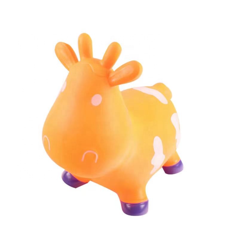 PVC cute jumping cows/Hopper jumping animals bouncy animal toy