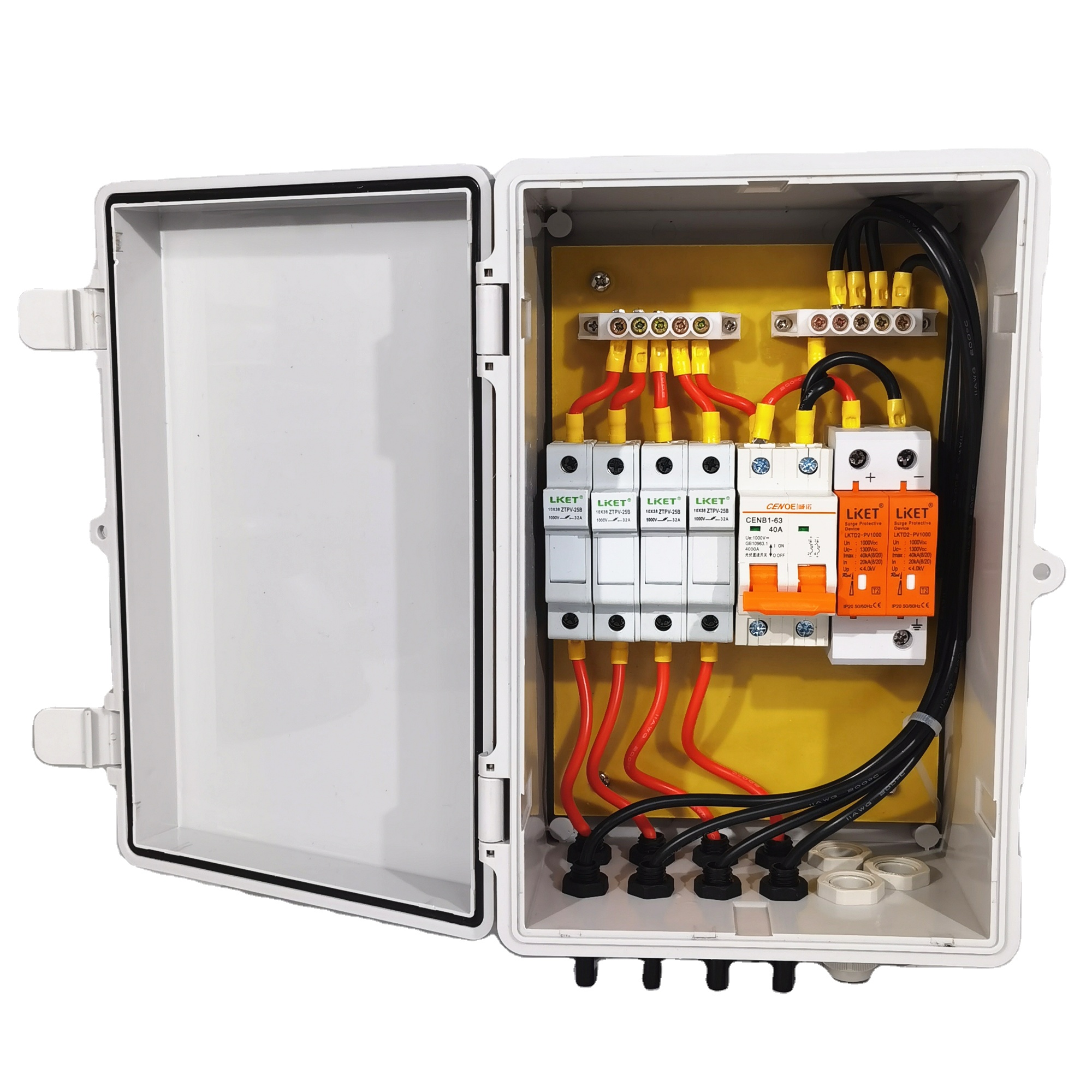 Солнечная панель solarинженера Caja Combo Adora PV, 10 А, предохранитель 40 А, 2 пикселя, блоки PV, комбайнер