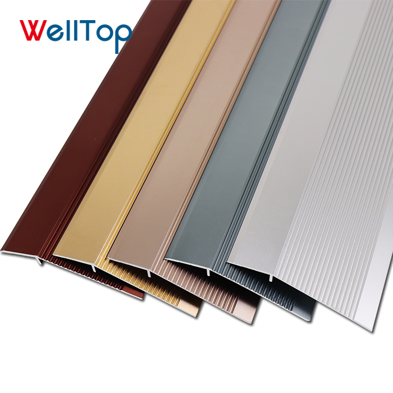 Amazon Hot aluminum alloy waterproof transition strip skirting board VT-18.003