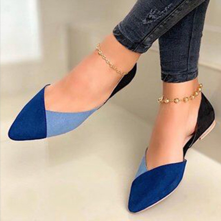 women's flat shoes 2021 Color matching retro comfortable platform casual shoes flat bottom women's large size single shoes
