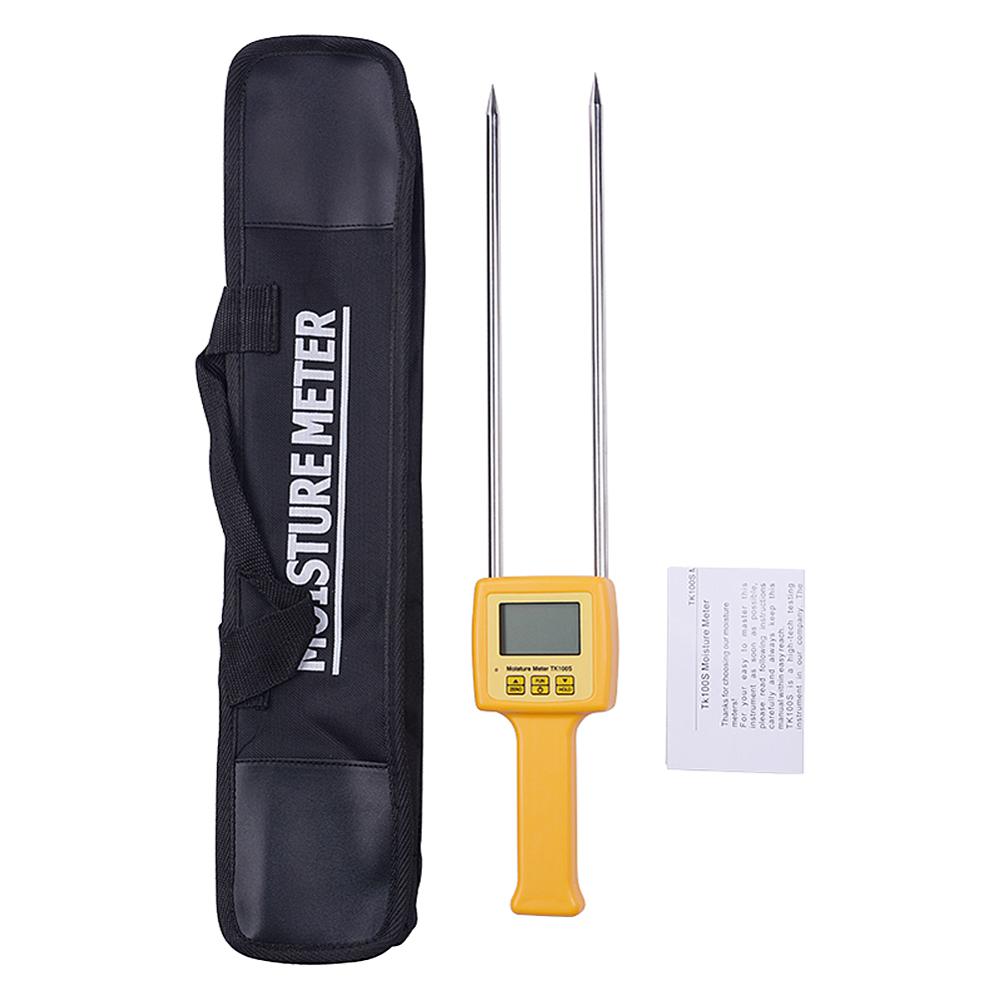 New Come High Quality Digital Moisture Meter Portable Grain Moisture Meter TK100S Use For Corn Wheat Rice Bean Wheat Flour