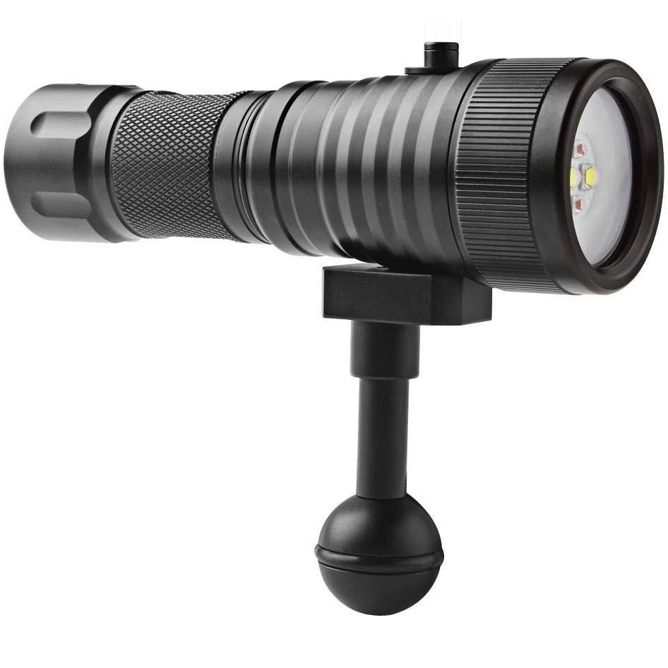 Водонепроницаемый светодиодный фонарик divepro ipx8 DIV08W caccia subaquea 26650 для фотосъемки под водой