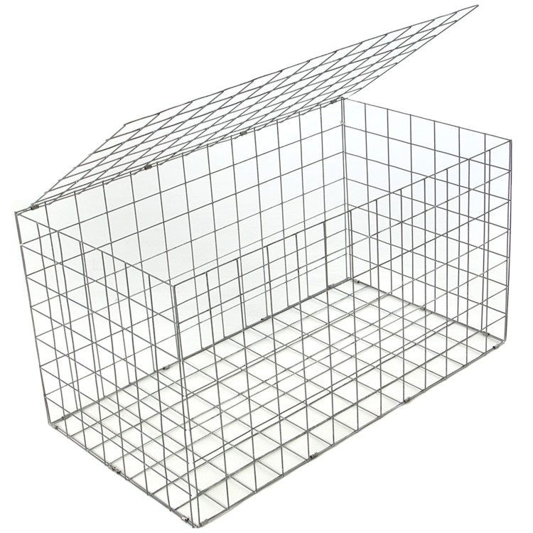 Customized Carton Packaging Galvanized Wire Mesh 2X1X1M Gabion Basket Box Stone Cage Fence Retaining Wall Garden Fence