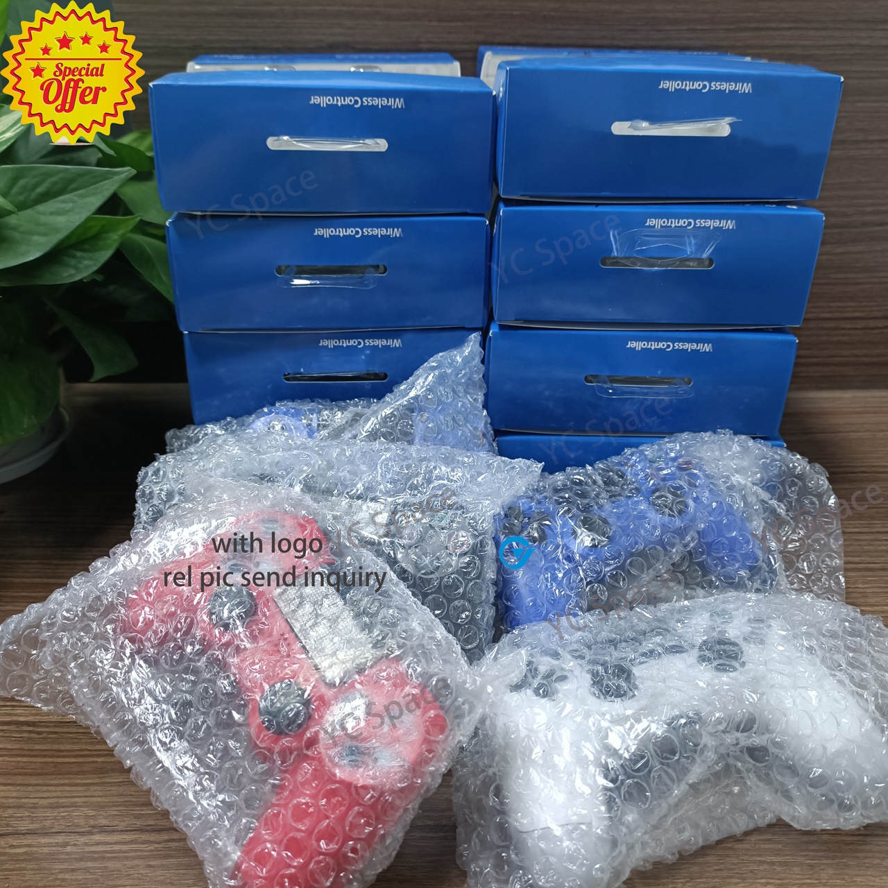 Original Logos PS4 Controller, V2, V4, Full Faction Joystick, Wireless Gaming Manette, PS3, PS5 Console Controller, 132 Colors
