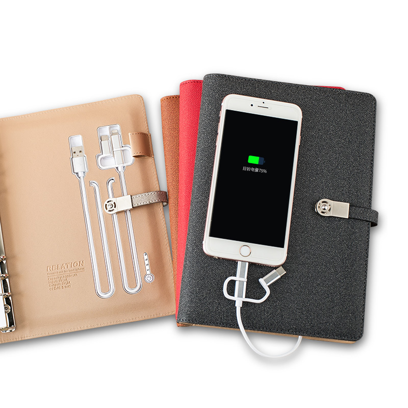 A5 8000 мАч Power Bank Записная книжка Дневник для продвижения