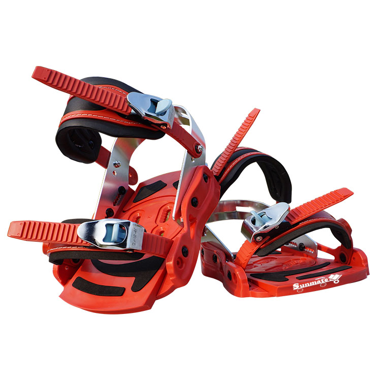 Durable Colorful Design Plastic and Aluminum Snowboard Ski Strap with Buckle Binding