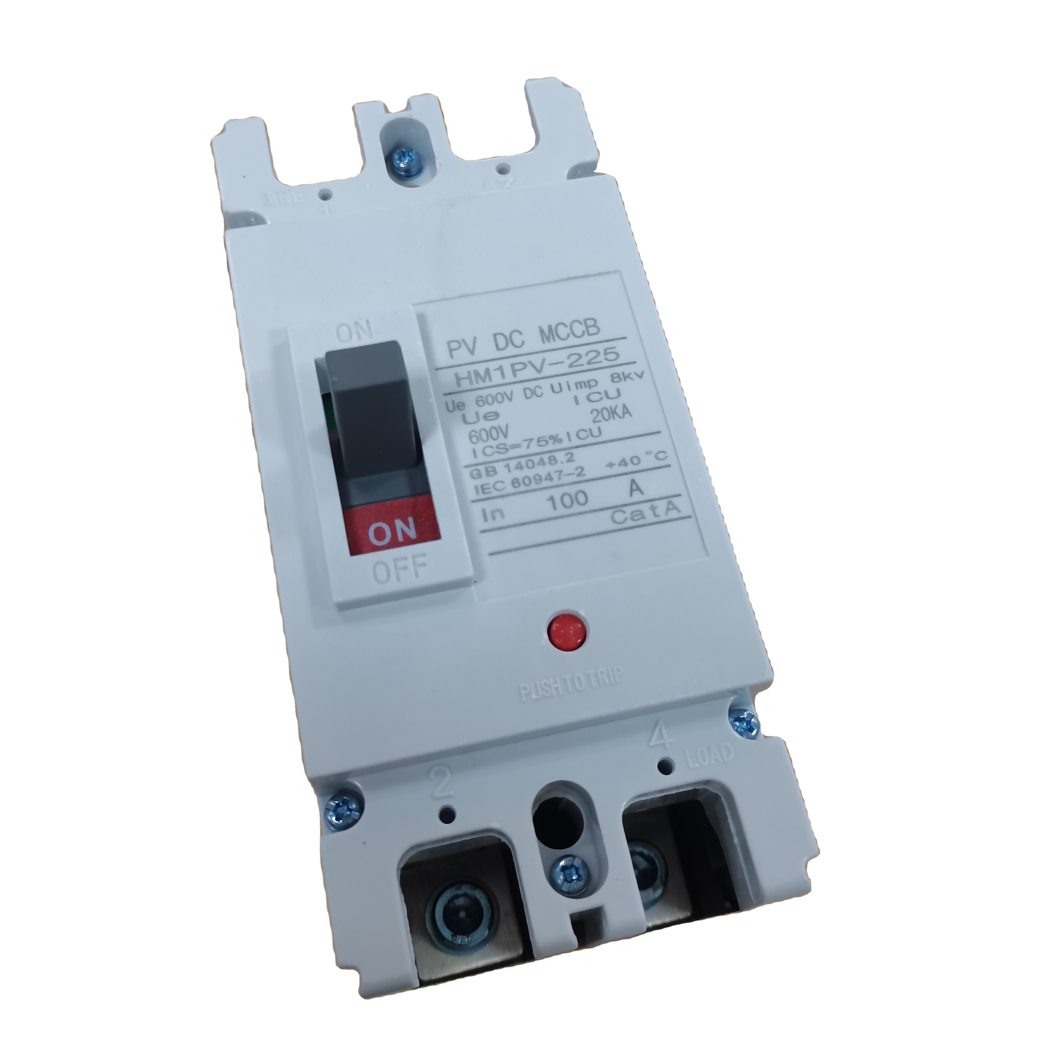 SunRo MCCB DC формованный корпус автоматический выключатель солнечный PV MCCB Солнечный выключатель