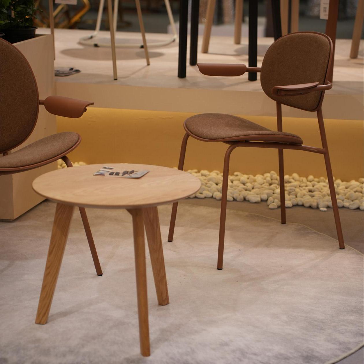 Tables Basses Wholesale Factory Minimalist Nordic Modern Design Small Round Wood Coffee Table for Living Room