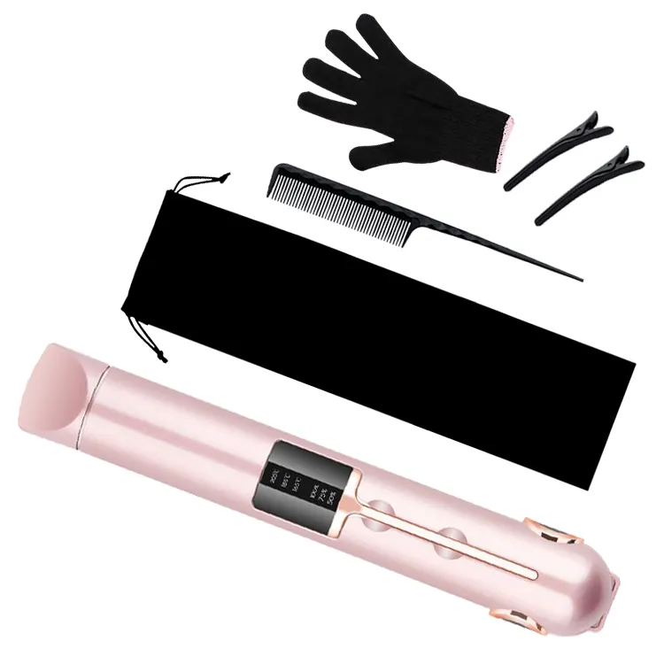 Hot Selling Travel 3 Heat Modes Wireless flat iron, USB Powered Rechargeable Cordless Hair Straightener Portable Flat Iron