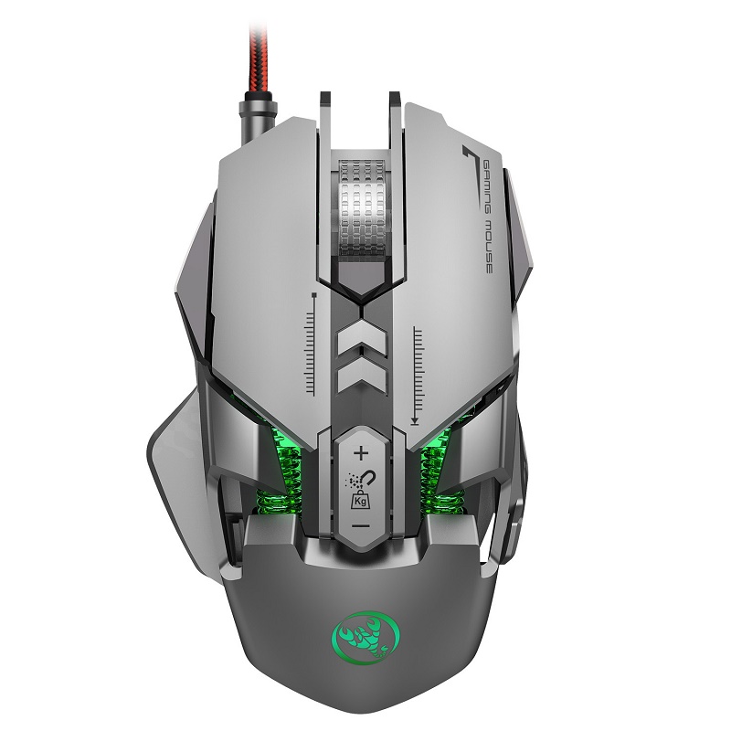 BUBM 7D Programable 6400 Adjustable DPI Mechanical RGB Gamer Gaming Mouse