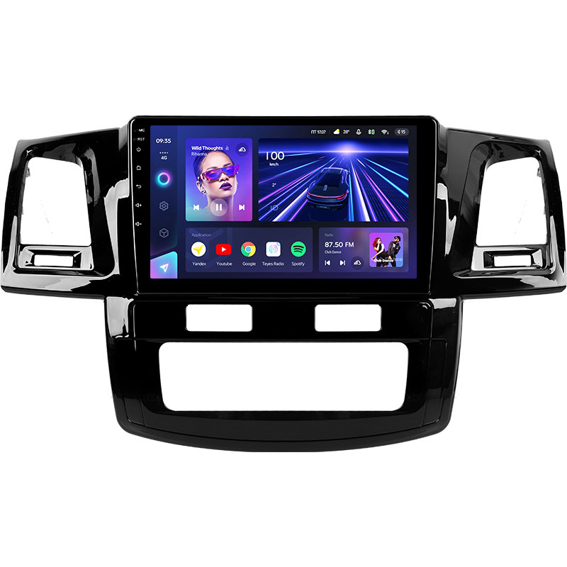 Автомагнитола TEYES CC3 для Toyota Fortuner 1 AN50 AN60 HILUX Revo Vigo 2008-2014, стерео, GPS, 2 din, dvd