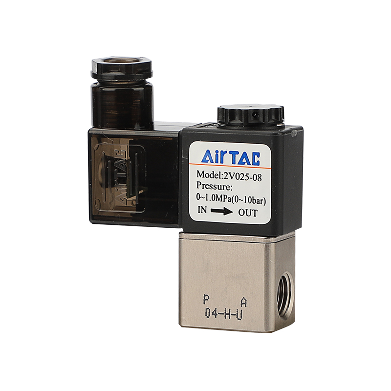2V025-06 2V025-08 AIRTAC Пневматический воздушный 2 Way 2 Позиция 1/4 "электромагнитный клапан