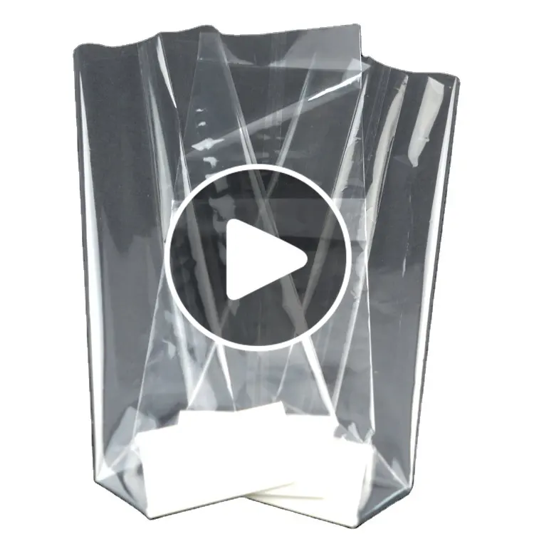 Free Sample Eco-friendly Reusable Square Bottom Bag Clear Opp Cellophane Bag