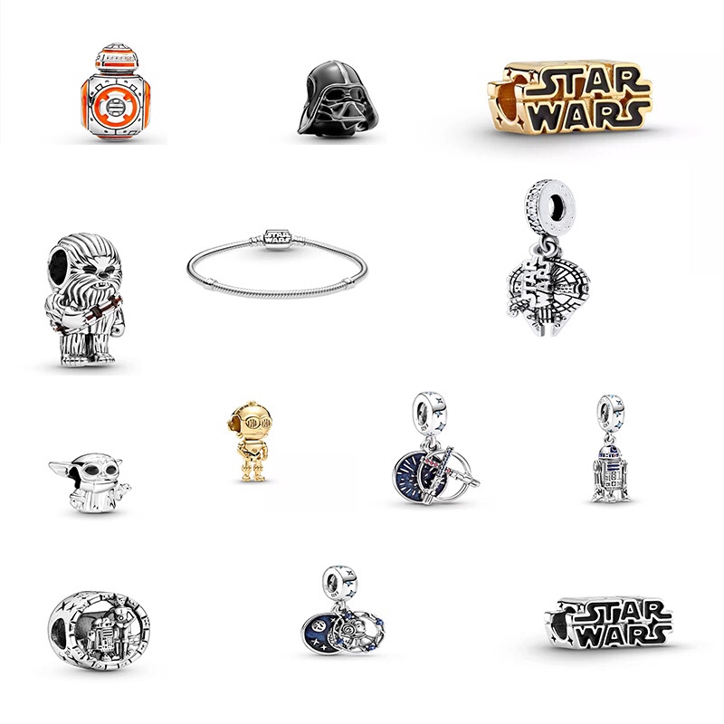 NEW star Шарм wars 925 стерлинговые Серебряные бусы чужой воин ювелирные изделия подходят оригинальный ПАН браслет для женщин, сделай сам, ювелирное изделие