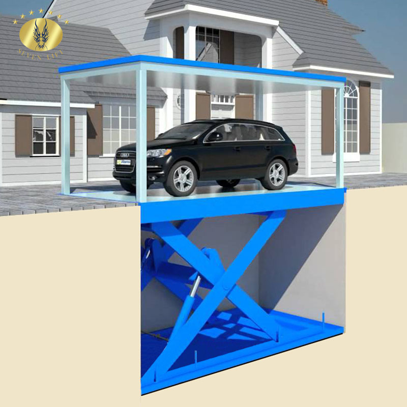 7LSJC Шаньдун SevenLift 4T ножничный Электрический дешевая ручная машина выравнивания Грузовые лифты для дома, в гараже