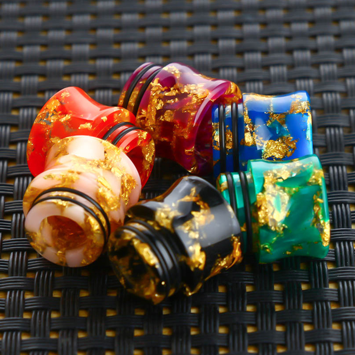 Volcanee 810 дрип-тип для V12 принц V8 RTA RDA распылитель бак эпоксидной смолы с широким отверстием мундштук Бити дрип-тип 810 крышка сердечника