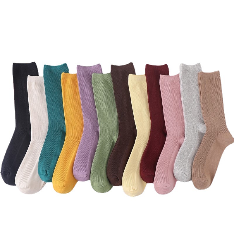 Optional Color tube slouch socks soft cotton socks women sock