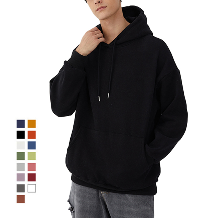 High Quality Cotton Warm Pullover Customized Printing Embroidery Logo Hoodies Oversized Anime Men's hoodies