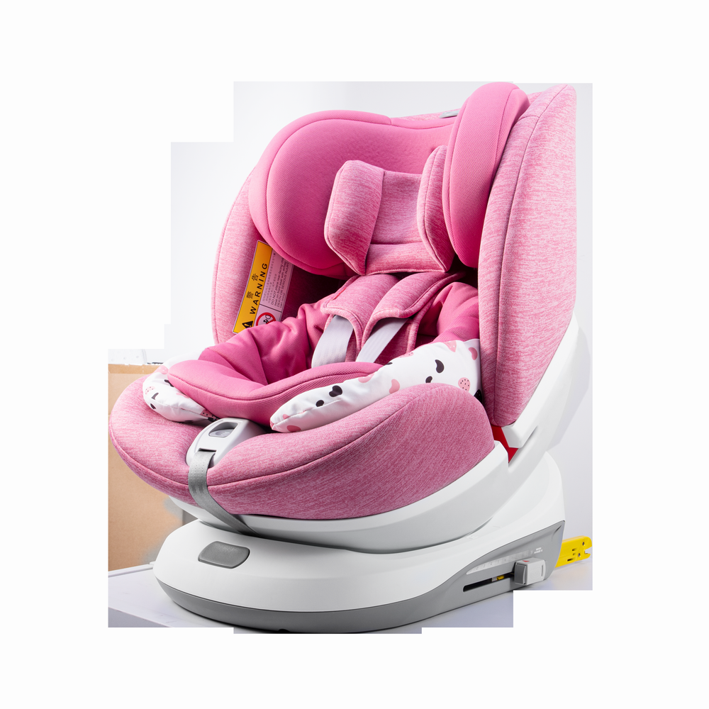 INSTALLED BY ISOFIX&TOP TETHER BABY CAR SEATS V106A PINK GROUP 0+I+II