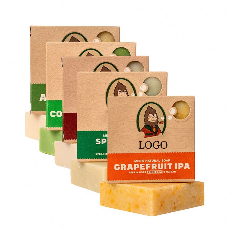 Private Label Natural Formula Exfoliating Body Scrub Soap for Men