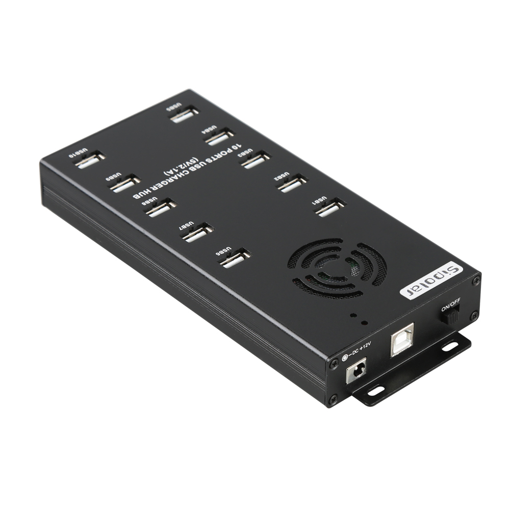 Промышленный Черный usb-концентратор 10/20/30/40, usb-зарядка и передача данных для зарядной док-станции