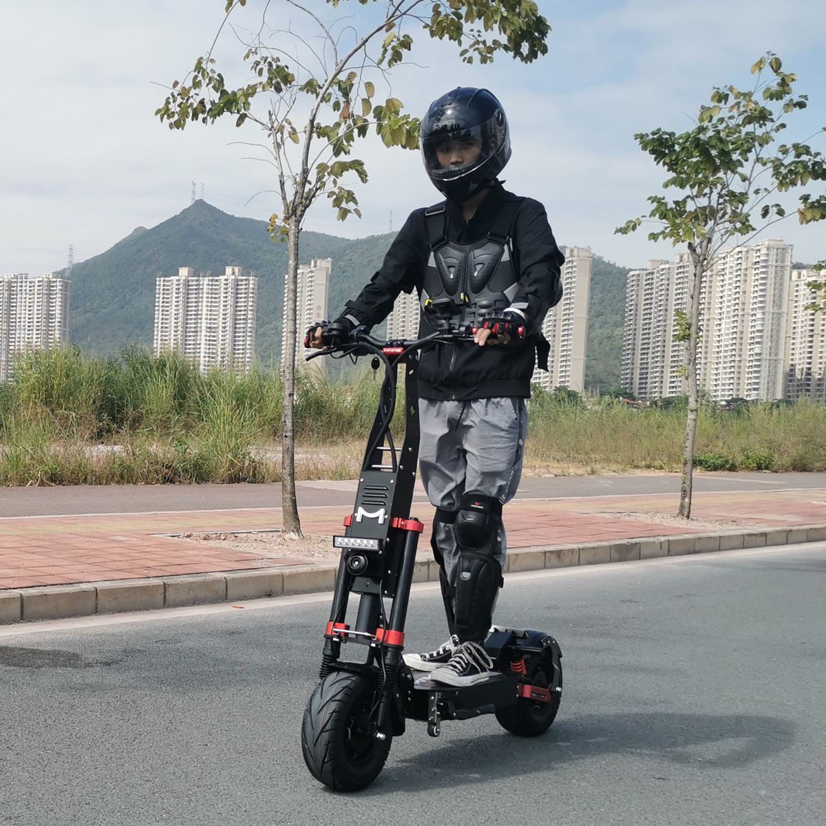 Лучшая покупка 2021 подарок Maike MK9x 7200W Мощный 13-дюймовый жир шин Patinete Electrico Escooter OEM мотор для взрослых электрические скутеры